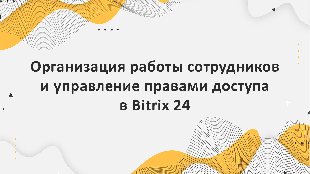 Организация работы сотрудников и управление правами доступа в Bitrix 24: оптимальное решение для компании Profi Soft, партнера Bitrix 24