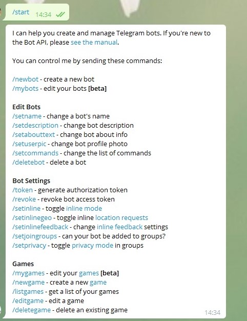 чат бот телеграм